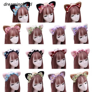 dreamingby.cl Wooly Cat Ears Plush Head Band Gothic Cosplay Easter Holidays Celebrations