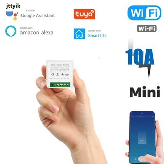 Ready 10A MINI Wifi Smart Switch Temporizador Interruptor Inalámbrico Home Automatización Compatible Con Tuya Alexa Google En stock