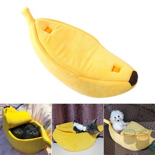 casa/cama suave con forma de plátano/cálida/linda para el hogar/gato/perro