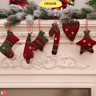 Guante De tela Para colgar en árbol De navidad/decoración Artesanal