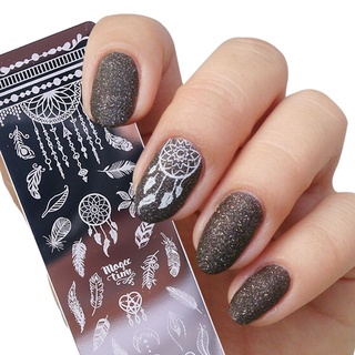 ILOVEHMM Manicure Tool Christmas Image Stencil Lace Flower Nail Art Stamping Plates DIY Stainless Steel Fashion Geometry Cats Polish Stamper (6)