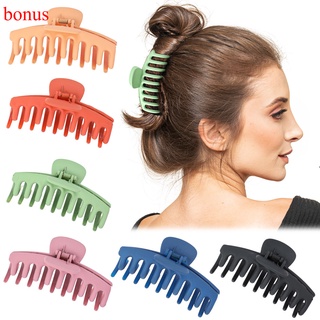 Bonus 1 pza pinzas de pelo grandes sólidas/pinzas acrílicas elegantes para el cabello para mujer (2)