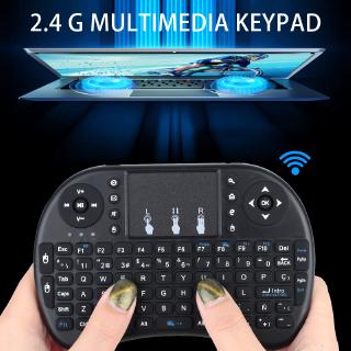 inglés 2.4ghz inalámbrico i8 teclado touchpad fly air mouse para android tv ps3