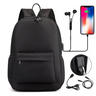 Mochila de lona para hombres y mujeres, mochila informal para estudiantes de escuela media, mochila de gran capacidad para ordenador geg9