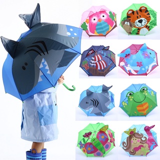 [STS] Baby Cover Parasol For Sun Rain Protection UV Rays 3D Cartoon Outdoor Umbrella (1)