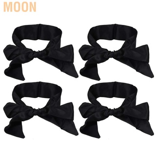 Moon epayst 4 piezas de tela de seda para ojos durmiendo venda de ojos lazo para san valentín 150 cm