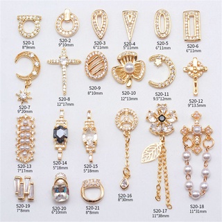 Yuduo joyería/accesorios De uñas con Cristal/diamante/ zirconia/Metal/3d (2)