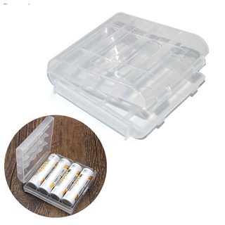 portátil mini batería caso titular de almacenamiento organizador caja de plástico contenedor para aa aaa baterías recargables