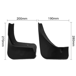 4 PCS Front Rear Car Mudflaps for MG ZS MGZS 2017 - 2019 Fender Mud Guard Flaps Splash Flap Mudguards Accessories (2)
