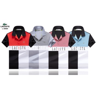 #2021 NEW# LACOSTE embroidery logo men formal lapel polo-shirts men summer high quality cotton red blue pink grey slim polo-shirts (1)