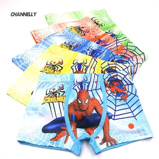cy de dibujos animados spider man niños suave ropa interior de algodón bragas cortas boxeador calzoncillos