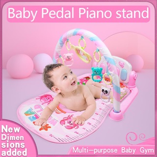 Bebé juego de gimnasio Piano/bebé alfombra de juego gimnasio Piano Musical todo en uno/juguetes de Piano de bebé