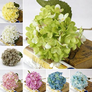 Iy 1 ramo de flores de seda Artificial de imitación, hojas de hortensias, decoración de boda