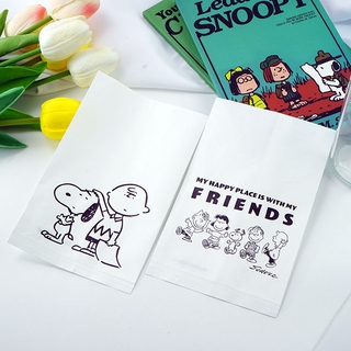 Simple Bolsa De Almacenamiento De Papel De Dibujos Animados Cachorro Snoopy Pequeño Niño Flor Oso Decorativo Foto Props
