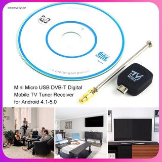Mini Receptor De Sintonizador De Tv Digital Entrada Dvb-T Micro Usb Para Android 4.1-5.0 Epg/soporte Hdtv/Receptor