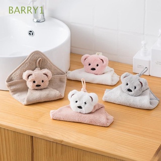 Barry1 lindo oso toalla de mano Ultra absorbente cocina paño de limpieza pañuelo baño secado rápido para niños adultos dibujos animados Coral terciopelo toalla suave microfibra suministros para el hogar/Multicolor