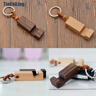 [Tinchiling] Nuevo soporte Retro de madera para teléfono, llavero, llavero, accesorio de moda [caliente] (1)
