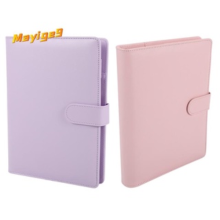 2x a5 cuero hoja suelta recambio cuaderno cubierta espiral carpeta planificador, cubierta de cuaderno, púrpura y rosa
