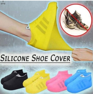 [yr] zapatos de silicona impermeables a prueba de lluvia para botas de lluvia
