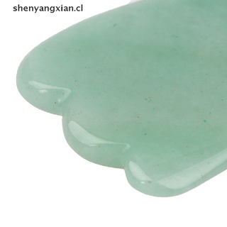 (nuevo) rodillo de masaje de jade natural + tabla guasha raspador de spa piedra masajeador facial set shenyangxian.cl (6)