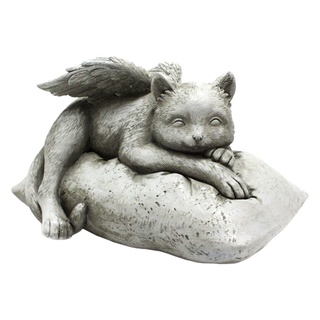 angel pet memorial estatua ala gato figura de resina artesanía hogar jardín decoración
