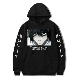 Anime Death Note sudadera con capucha Kawaii Harajuku Y2K Streetwear sudadera indefinida Kpop abrigo ropa
