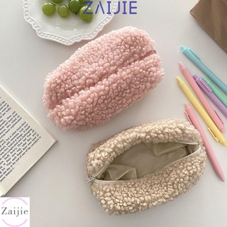 Zaijie Simple bolsa de cosméticos de moda de gran capacidad monedero nuevo portátil lindo lápiz de almacenamiento de cachemira/Multicolor