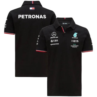 Mercedes AMG Petronas F1 2021 Equipo Camiseta Polo Fórmula Uno Traje De Carreras Camisa