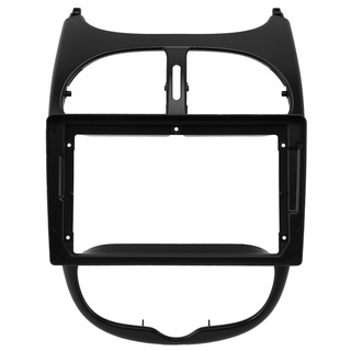 9 Inch 2Din Car Dashboard Frame for Peugeot 206 2004-2008 Ready Stock