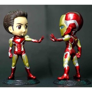 Q Posket Marvel vengadores Iron Man Tony Stark figura de acción decoración de escritorio regalos