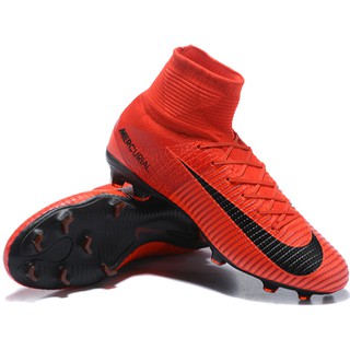 Mercurial Superfly V FG Rojo Zapatos De Fútbol Sala Para Hombre Niños Womnes Los Hombres