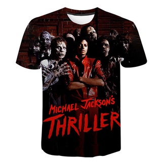 Michael Jackson T-Shirt legendario cantante 3D impresión Streetwear hombres mujeres moda manga corta camiseta Hip Hop camiseta Tops ropa