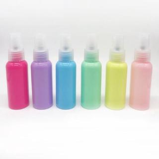 UTA 50ml botella de plástico vacía Spray botella dulce Macaron agua tóner almacenamiento cosmético contenedor aleatorio