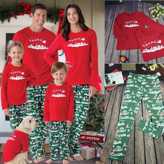 b:juego de pijamas de navidad para parejas de familia, mujeres, hombres, niños, santa, ropa de dormir