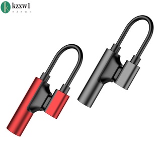Kzxw1 Adaptador De audio De carga Para Iphone X 7 8 Plus lightning 3.5mm/cable divisor De lightning Dual (3)