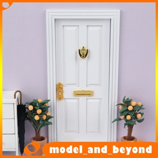 [modelo] Panel Miniatura con 4 puertas Para decoración De Casa De muñecas 1: 12
