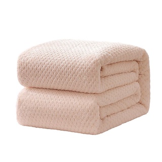 4 Size Popcorn Waffle Blanket Fleece Travel Throw Sofa Bed Warm Cosy Season Blanket (3)