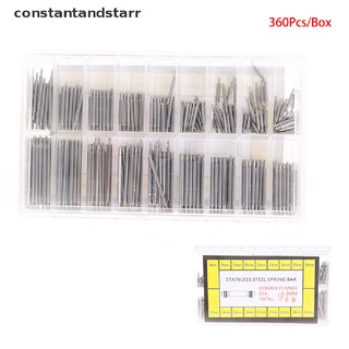 [Constantandstarr] 360Pcs Spring Bars Spring Pins Watch Pins Stainless Steel for Watchstrap 8-25MM REAX