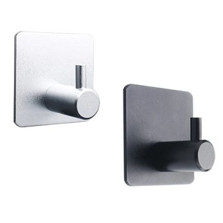 Ganchos adhesivos de pared de servicio pesado ganchos de aleación de aluminio fuerte adhesivo percha de pared para baño cocina organizador gancho (7)