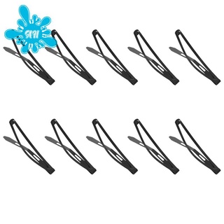 Pinza de metal para el cabello con lazo/pinzas para el cabello/pinzas de pasadores cm de largo 12 piezas negro