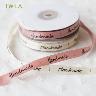 twila hogar hecho a mano costura romántica cintas arte envoltura moda pastel caja cinta impresa suministros de boda regalo envoltura cintas/multicolor
