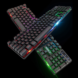 countif IMICE Keyboard Mouse Set Backlit Multi Colors ABS Waterproof Wired Gaming Keyboard Mouse for Notebook Desktop