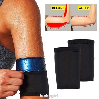 2 unids/set sólido elástico para mujeres baloncesto fitness ropa deportiva sauna brazo trimmer (1)