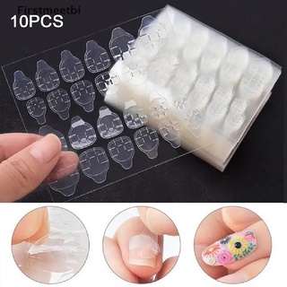 [firstmeetbi] 10 hojas diy manicura doble cara adhesiva cinta adhesiva pegamento pegatinas arte de uñas caliente (6)