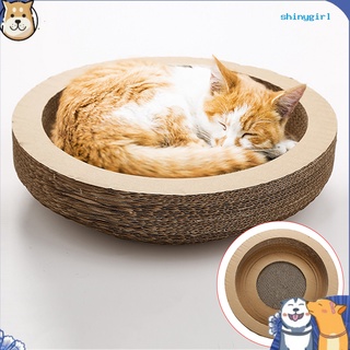Sg—Gato gatito rascador tabla tazón corrugado tarjeta de descanso para mascotas nido garra cuidado juguete