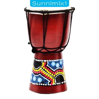 [SUNNIMIX1] Djembe tambor Bongo Congo tambor de madera tambor de mano niño juguete Musical