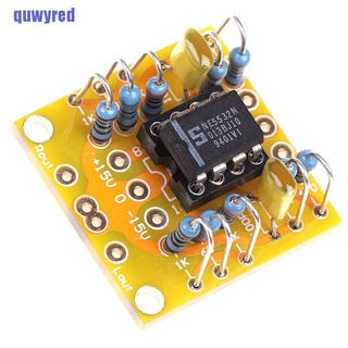 Placa de Preamp amplificadora qwyred de doble Op Amp Dc Pcb Para Ne5532 Opa2134 Opa2604 Ad826 Hfgn