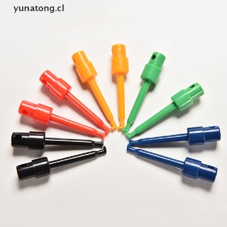 【yunatong】 10PCS Lead Wire Kit Test Hook Clip Grabbers Test Probe SMT/SMD for Multimeter [CL]