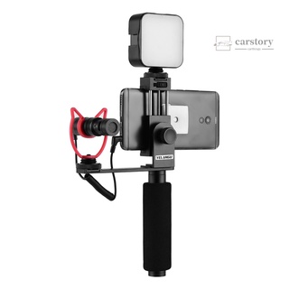 Casy 2/Yelangu teléfono inteligente Vlogging agarre De mano para teléfono móvil soporte Estabilizador De grabación De video Celular brazalete 40mm-85mm Wi