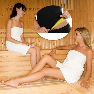 caliente sudor sauna cuerpo shaper neopreno cinturón mujeres adelgazar termo gimnasio entrenador pantalón